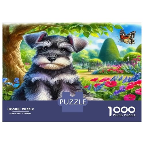 Rompecabezas de perros de 1000 piezas contra el estrés diario, juego relajante de papel