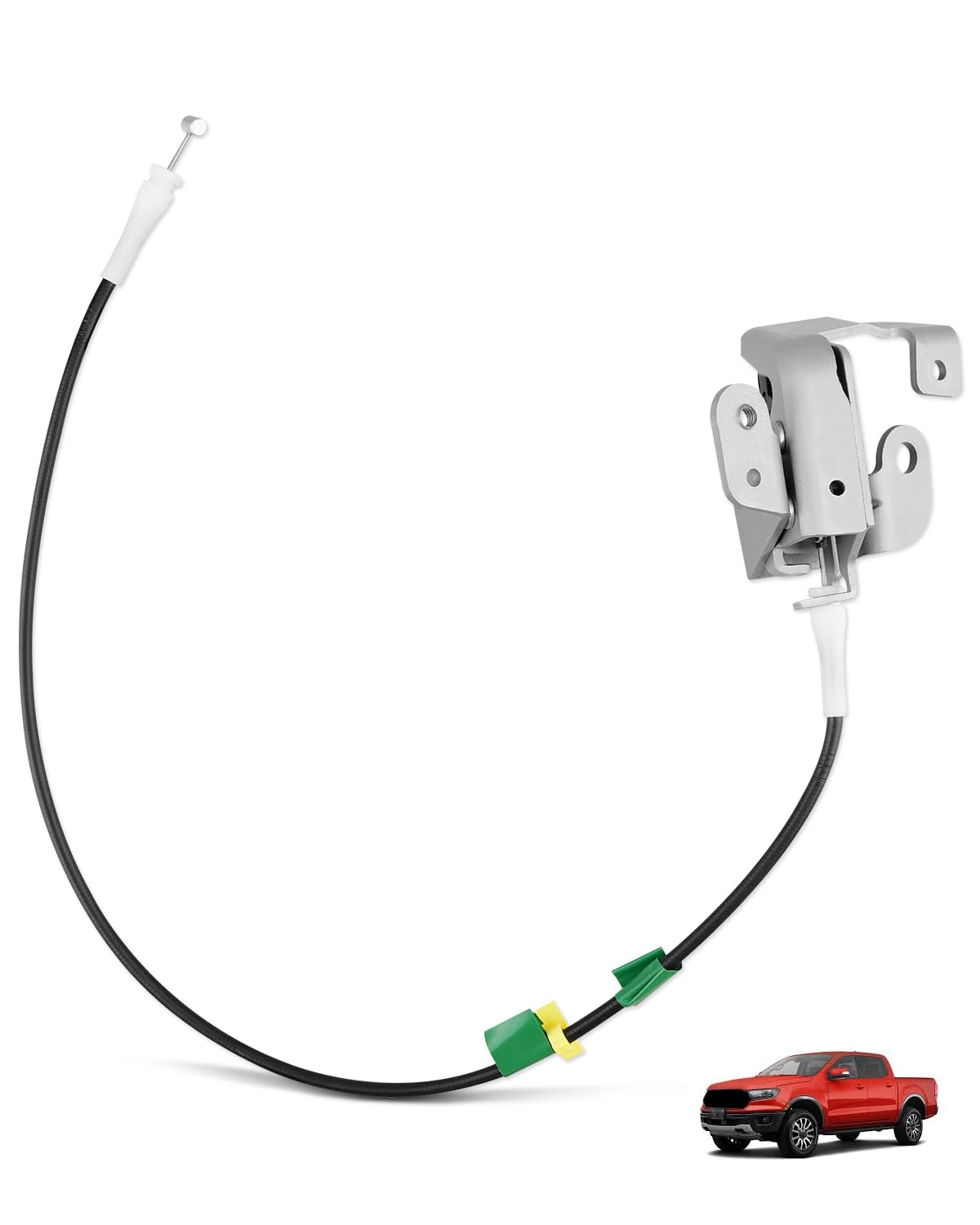 AL5Z-13264A26-B Right Rear Upper Door Latch Assembly Fit for Ford Ranger 1998-2011 Passenger Side Rear Door Lock Cylinder Cable Replace# AL5Z13264A26B