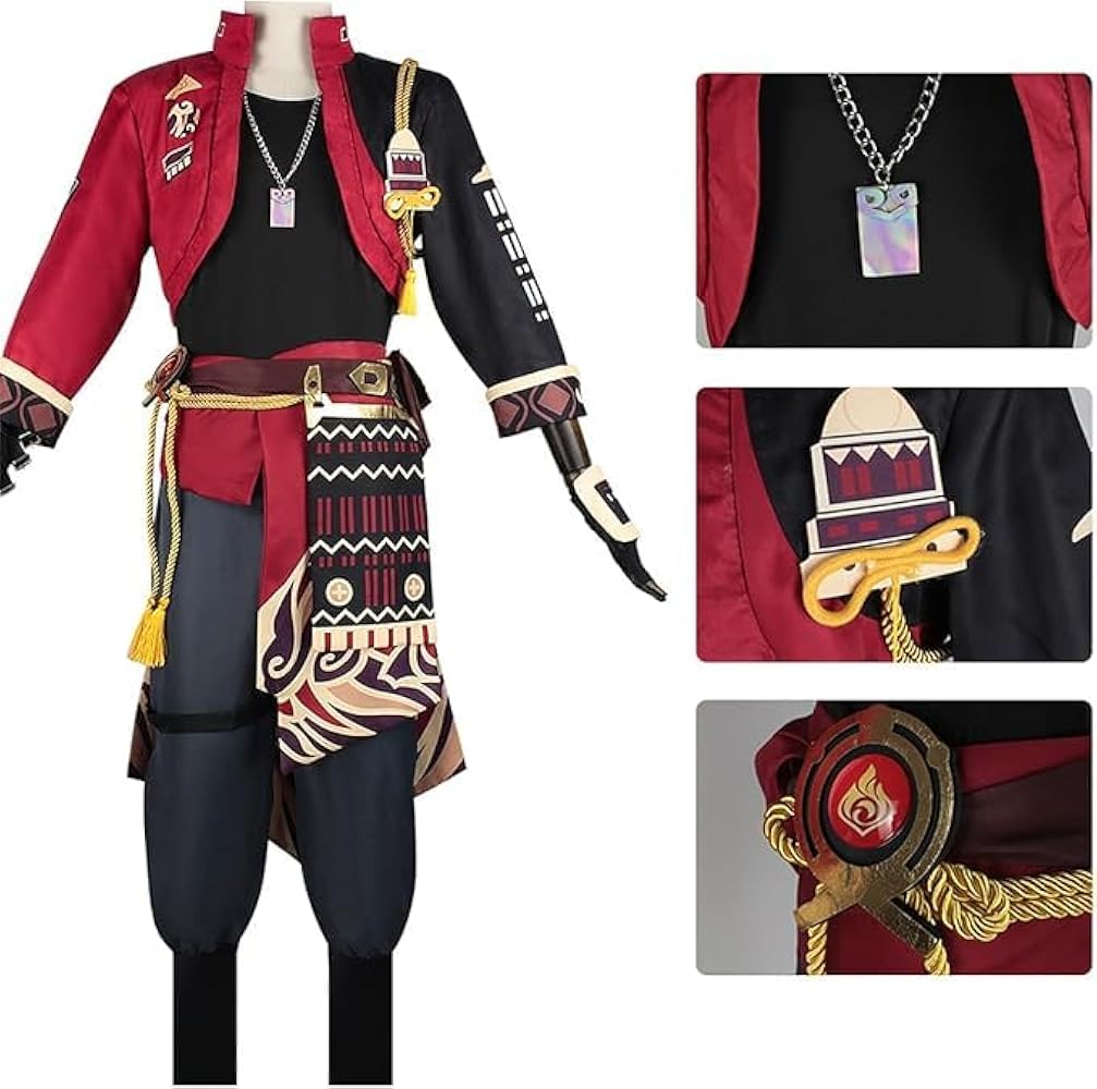 Amazon.co.jp: [XhWser] 原神 げんしん トーマ コスプレ衣装 豪華版