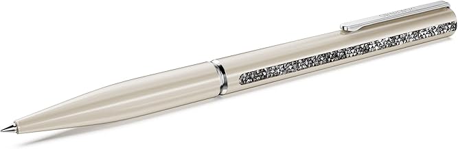 Swarovski Crystal Shimmer Glide Ballpoint Pen, Beige, Beige Lacquer, Chrome