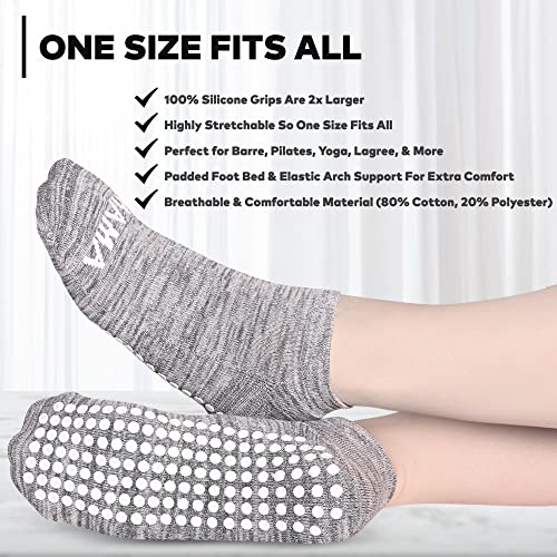 Life By Lexie Mama Sticky Grip Womens Non Slip Socks For Barre, Pilates, Yoga #TOP2