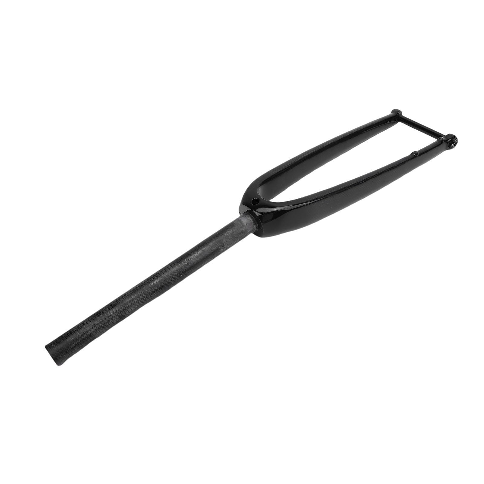 Horquilla Delantera para Bicicleta de Carretera, Horquilla Delantera para Bicicleta con Freno de Disco de Fibra de Carbono 28C Eje pasante 3K Brillo para Montar