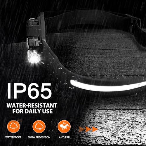 Lampe frontale LED rechargeable USB mains libres pour cyclisme - 6