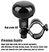 Vaygway Universal Fit Vehicle Steering Wheel Suicide Spinner Knob- Black Car Suicide Ball Power Handles- Vehicle Tractor Boat Black Spinner Knob- Wheel Accessories Arthritis Handicap Spinners