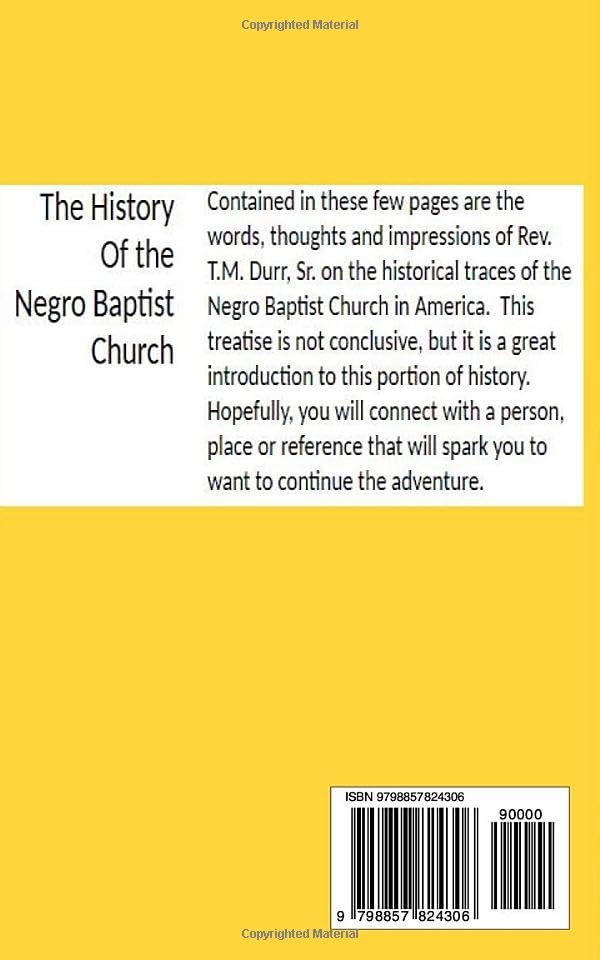 Miniatura 2 de The History of the Negro Baptist Church A Brief look at the foundations of the black church