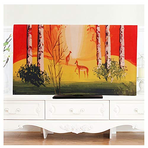 TV-Staubschutz, Europäische Dekorativer Innen Schirm-Abdeckung, Handgefertigt, 32-75 Zoll, Ölgemälde-Art TV-Schirm-Schutz, LCD-Schirm/Bogensieb