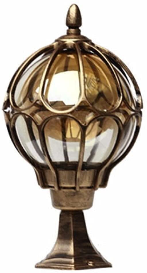 Aplique de pared retro europeo esférico E27 para iluminar su jardín o balcón