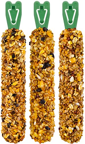 Vitakraft Kräcker Trio, Nagersnack für Meerschweinchenn, mit Honig, mit Nuss,mit Frucht (1x 3 Stück) (Packung mit 2)