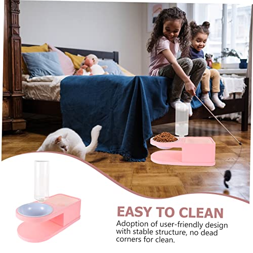 Beaupretty Bebedouro para gato de estimação tigela de comida para gaiola de estimação tigelas de gat