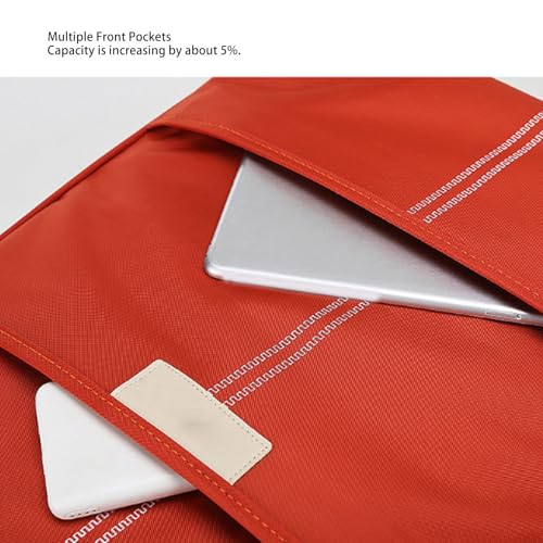 Carry On Luggage Set,Orange Color Rain Proof Oxford Cloth, Expandable Travel Suitcase with Password Lock Durable Lightweight Spinner Wheels Airport Approved4