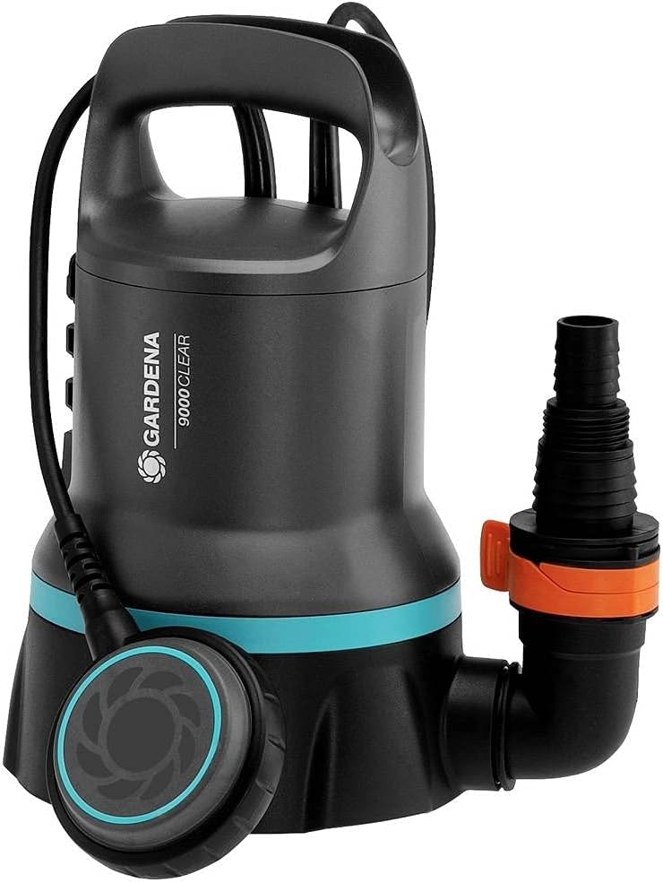 Gardena 9000 09030-61 Klarwasser-Mauchpumpe 9000 l/h 6 m