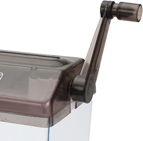 Miniatura 9 de Trituradora de mano de papel estándar A4 Trituradora de papel portátil, operación manual de plástico transparente A4 cortadora herramienta de