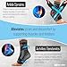 Ankle Brace for Women, Men, Plantar Fasciitis Relief, Achilles Tendonitis Brace for Sprained Foot, Ankle Compression Sleeve with Strap Black L