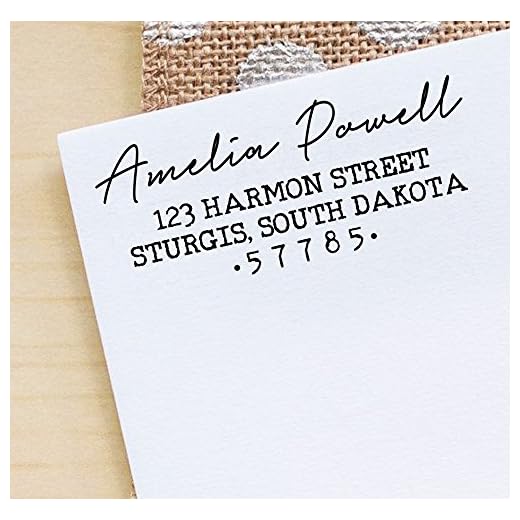Printtoo Personligt självbläck bröllopsinbjudan adress kuvert gummistämpel presentidé