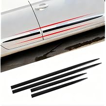 4Pcs Car Door Side Molding Trim for Hyundai Kona 20232026, Body Side Door Guard Protector Strip Decorative Cover Automotive Styling Accessories,Black