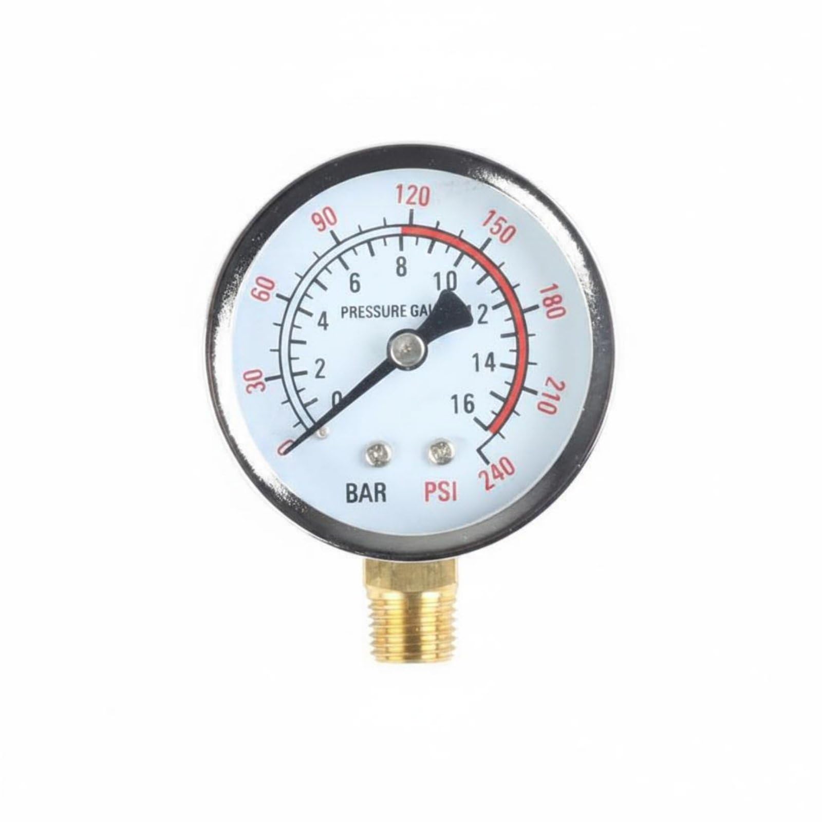 0-1.6 Megapascal Range Face Pressure Radial Mount Water Pressure Dual Scale Measuring Tool Easy to Read, Y60 Vertical B|Business & Industrial|Hydraulics, Pneumatics & Pumps-image-20