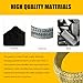 ZNDAW 2PCS ID 48mm Car Exhaust Gasket, High Grade Graphite Flange Gasket Seal Muffler Ring for Piping Connection, Leakproof Manifold Exhaust Donut Gaskets Replacement for SUV Truck RV