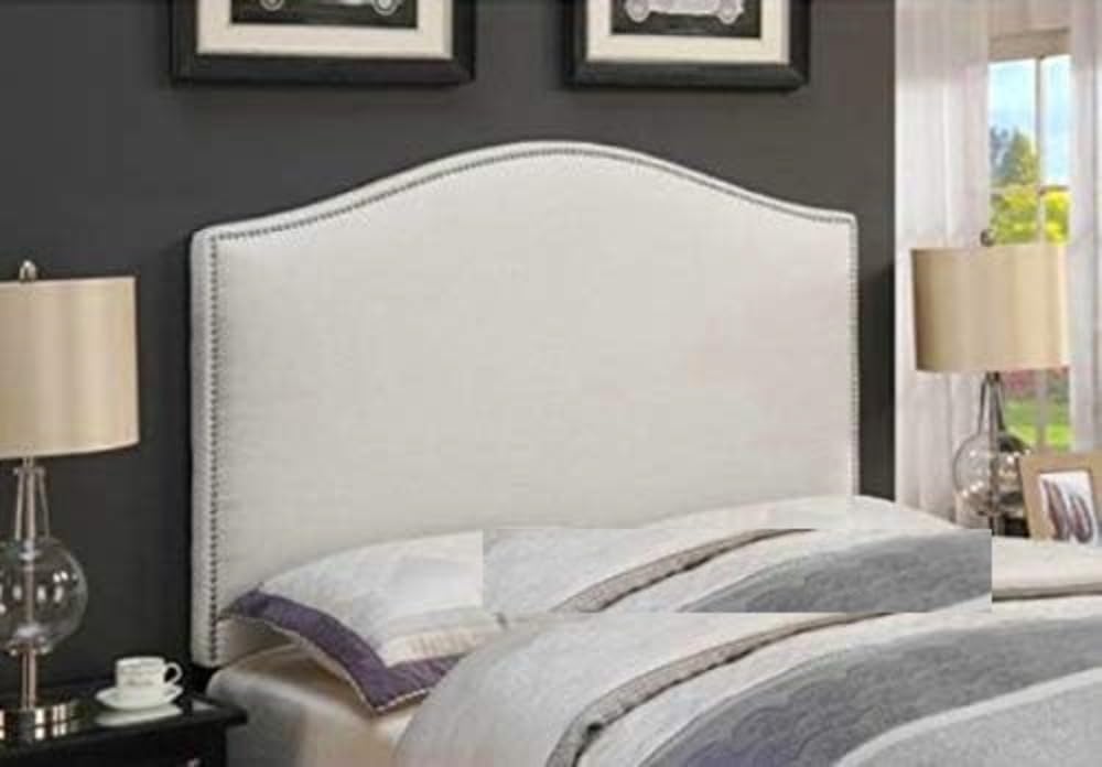 Spring Well,Dewsbury Studded Crushed Velvet Fabric Upholstered Headboard 26''/30''/36''/44/'' Heights in Sizes 3ft 4ft 4ft6 5ft (Brown, 4ft x 26'' Height)
