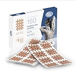 CureTape CrossLinq Acupressure Patches | Acupuncture Patch for Scars & Muscle Pain | Crosshatch Pain Patches | Non-Elastic Crosspatches | Medium | (Pack of 160)