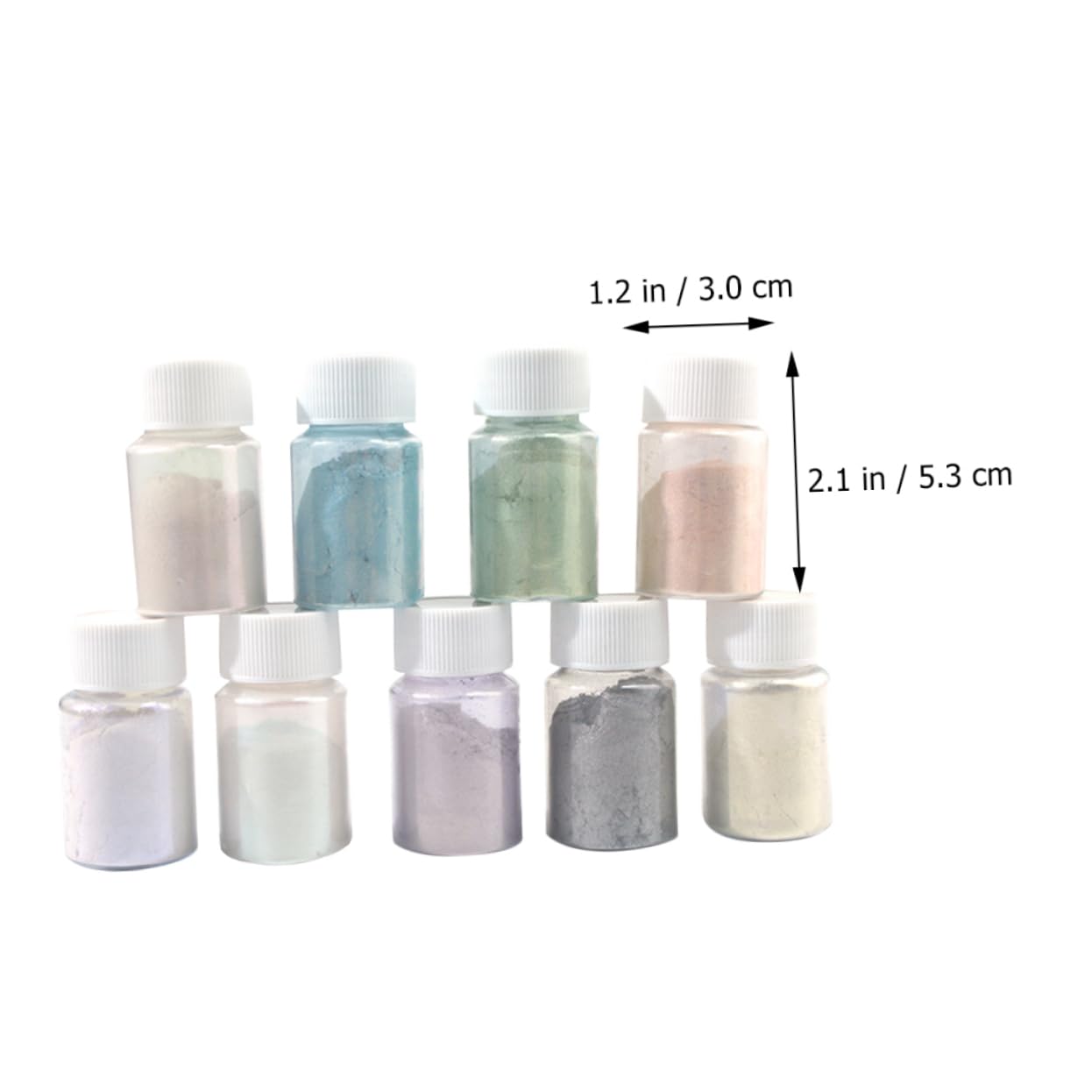TEHAUX 18piezas Mica Para Colorantes De Pigmentos Brillantes Para Manualidades y Cosméticos Asombrosos Para Proyectos De
