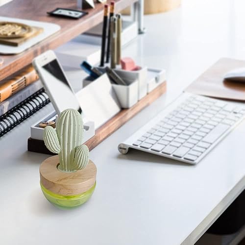Miniatura 4 de ES PAZION Difusor de aceite de cactus, difusor de aroma de yeso Saguaro para fragancia, hogar, sala de estar, baño, oficina, decoración de Navidad,