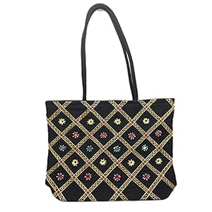 SriShopify Handcrafted Women’s Handbag Travel Shoulder Bag Traditional Tote Ladies Cotton Handmade Wedding Gifts For Marriage Birthday Women's Day Gift (30x40x10 Medium Size) 39 51NPNT+CfmL. SL500 . SS300