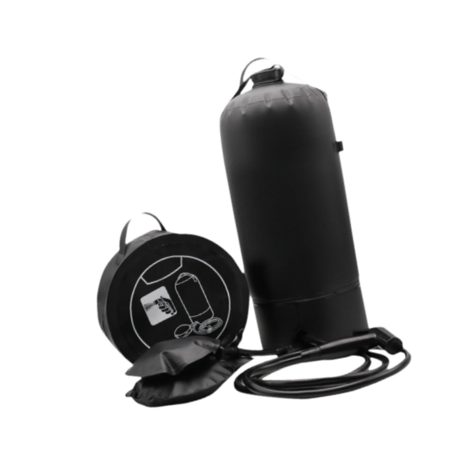 Yiju Camp Shower Camping Shower Bag with Storage Lightweight 11L with Foot Pump for Swimming Hunting Watering Plants Hiking Trip