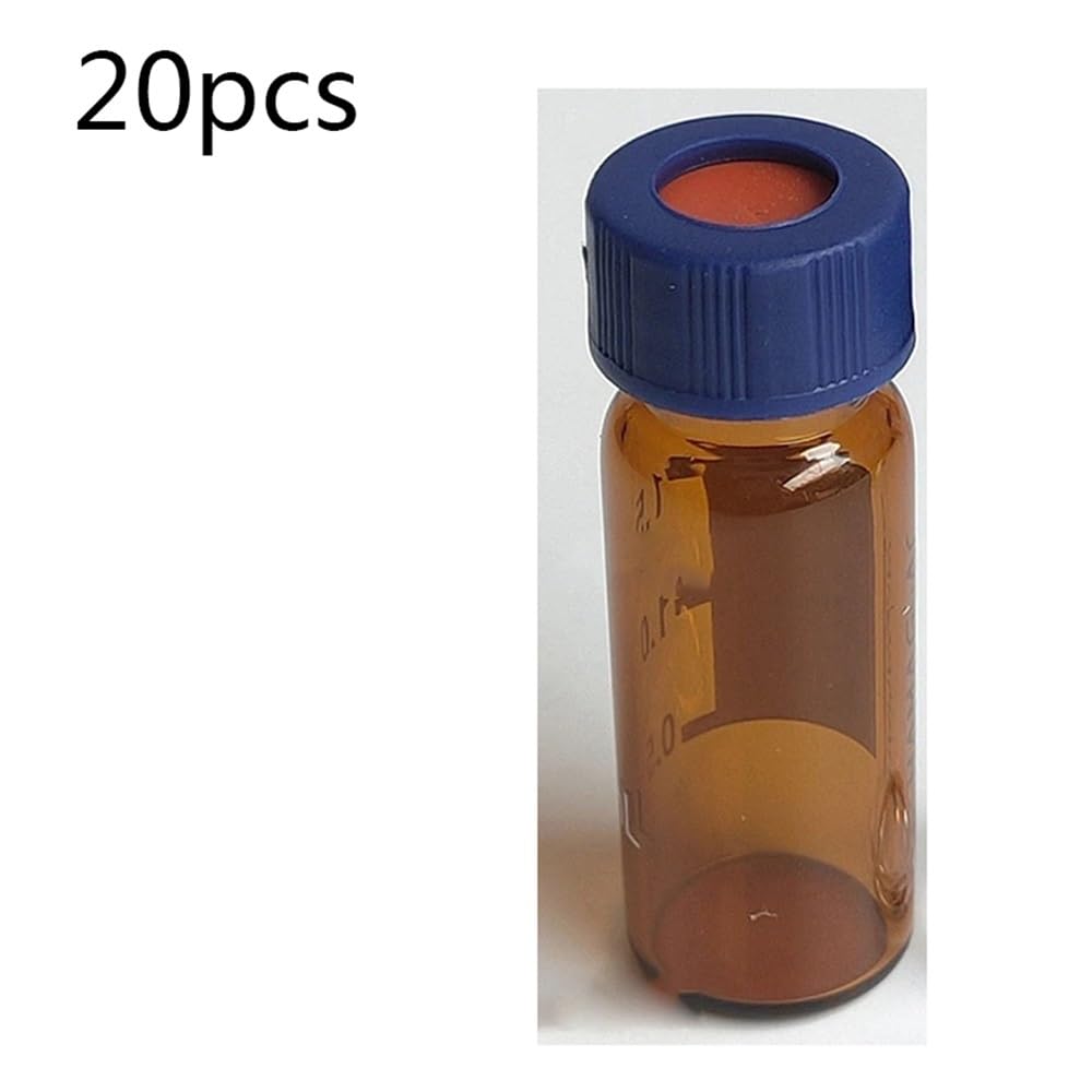Attrezzature e forniture di laboratorio 10/20 pezzi da 20 ml a 60, flacone di iniezione con testa a vite in vetro laboratorio, campione trasparente/marrone for esperimenti