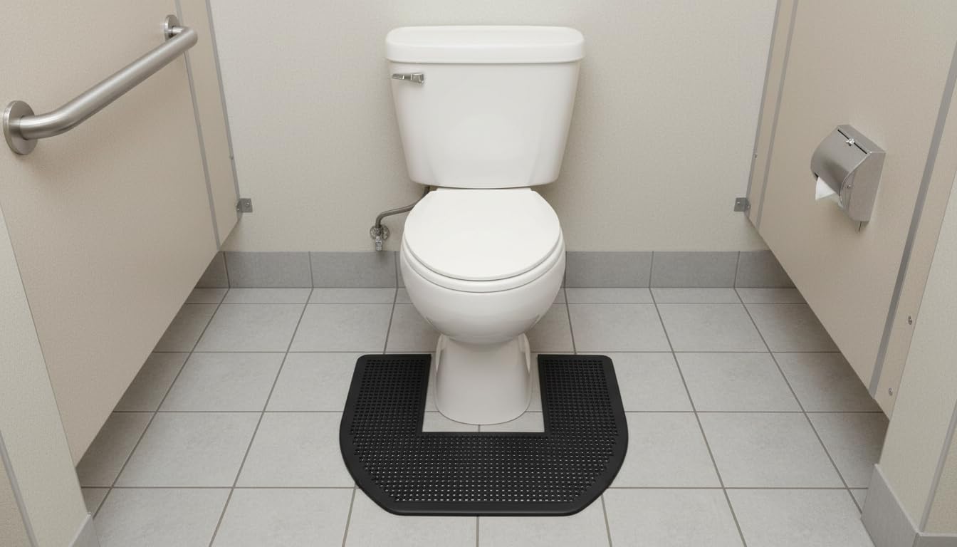 SANIPRO Commode Mats Black (6/case)
