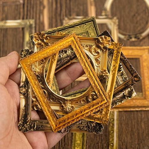 100 Pcs Vintage Frame Stickers Metallic - Scrapbooking Stickers & Embellishments for Journals, Planners, Vision Board Supplies,Junk Journals, Wedding Albums | Scrapbook Supplies & Decorations