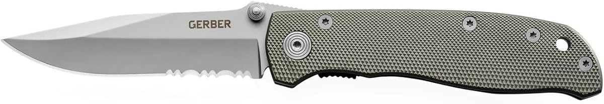 Gerber Air Ranger EDC Folding Pocket Knife, Serrated Blade, EDC, Grey