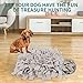 IEUUMLER Schnüffelteppich Hund Riechen Trainieren Schnüffeldecke Futtermatte Trainingsmatte für Haustier Hunde Katzen IE075 (45x45cm, Grey-2)