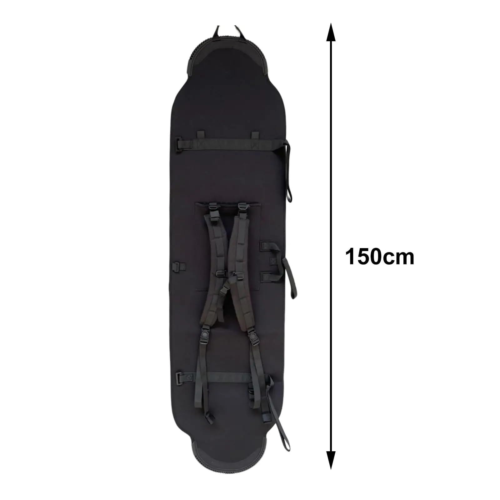 Torby na narty Neoprenowa torba na snowboard i narty Miękka, elastyczna osłona z odpinanym paskiem zapewniającym przewiewność Torba na deskę narciarską(155cm)