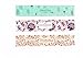 ZZYBIA Assorted Wrap Paper Tape for Homemade Soap Bar Horizontal Style 50pcs