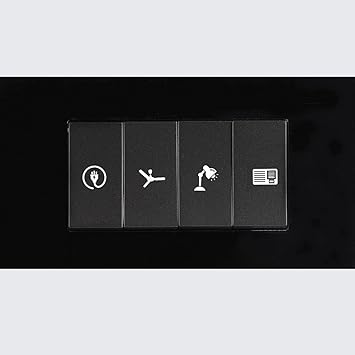 CVANU Transparent Switch ID Sticker Vinyl Labels 3-A4 Sheets for Electric Board Appliances_(12x9inch)_White