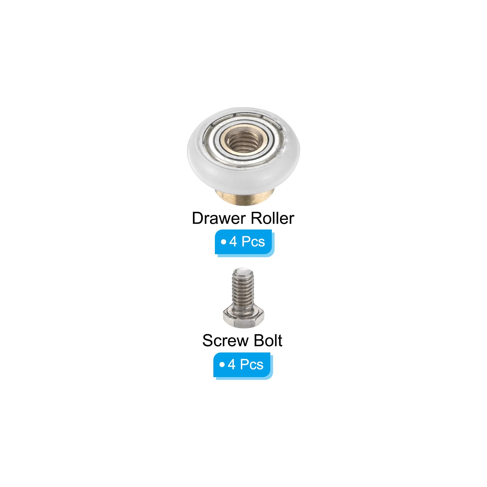 PATIKIL Shower Door Rollers 20mm/0.8" - Image 3