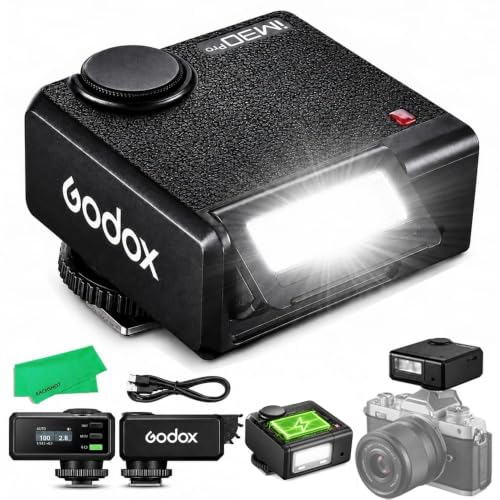 Godox iM30Pro iM30 Pro Flash Compact pour Appareil Photo, GN15, 550 Éclairs, Temps de Recyclage 1,5s, Modes Auto et M, Griffe Flash à Contact Unique pour...