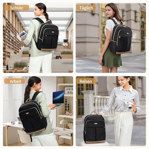 Mochila para laptop 16 pulgadas para mujer miniatura 6