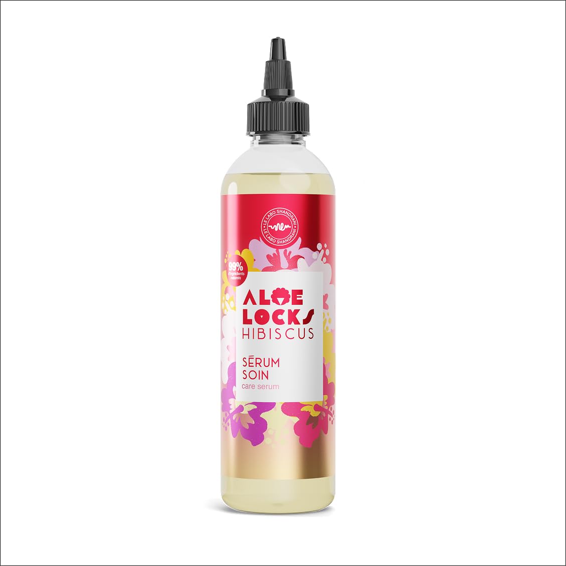 Aloe Locks | Sérum Soin Hibiscus | Répare, revitalise & stimule la pousse | Hydratation durable | Hibiscus, Ricin & Baobab Bio | Cheveux secs & cassants | Fabriqué en France | 250 ml