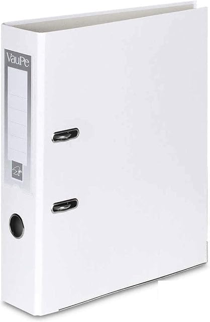 1 x White A4 Large 75mm Lever Arch Files Folders Metal Edge & Finger Pull Stationery Document Storage Paper Office School