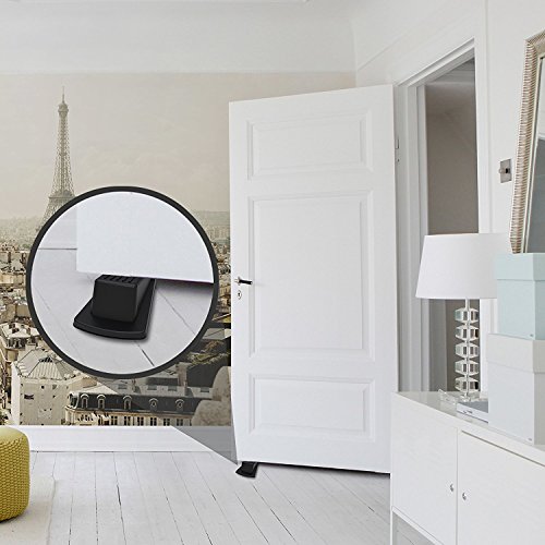 Sleekstopper Sw-041B-3 Decorative Bamboo Door Stopper With Rubber Treads And Metal Handle - Lifetime Guarantee! #TOP4