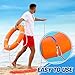 Water Floating Lifesaving Rope - Professional Throwing Rope Line, Pool Life Preserver Ring Rope, Durable Polypropylene Rope for Swimming Small Boating Kayak Inflatable Boat (Orange)