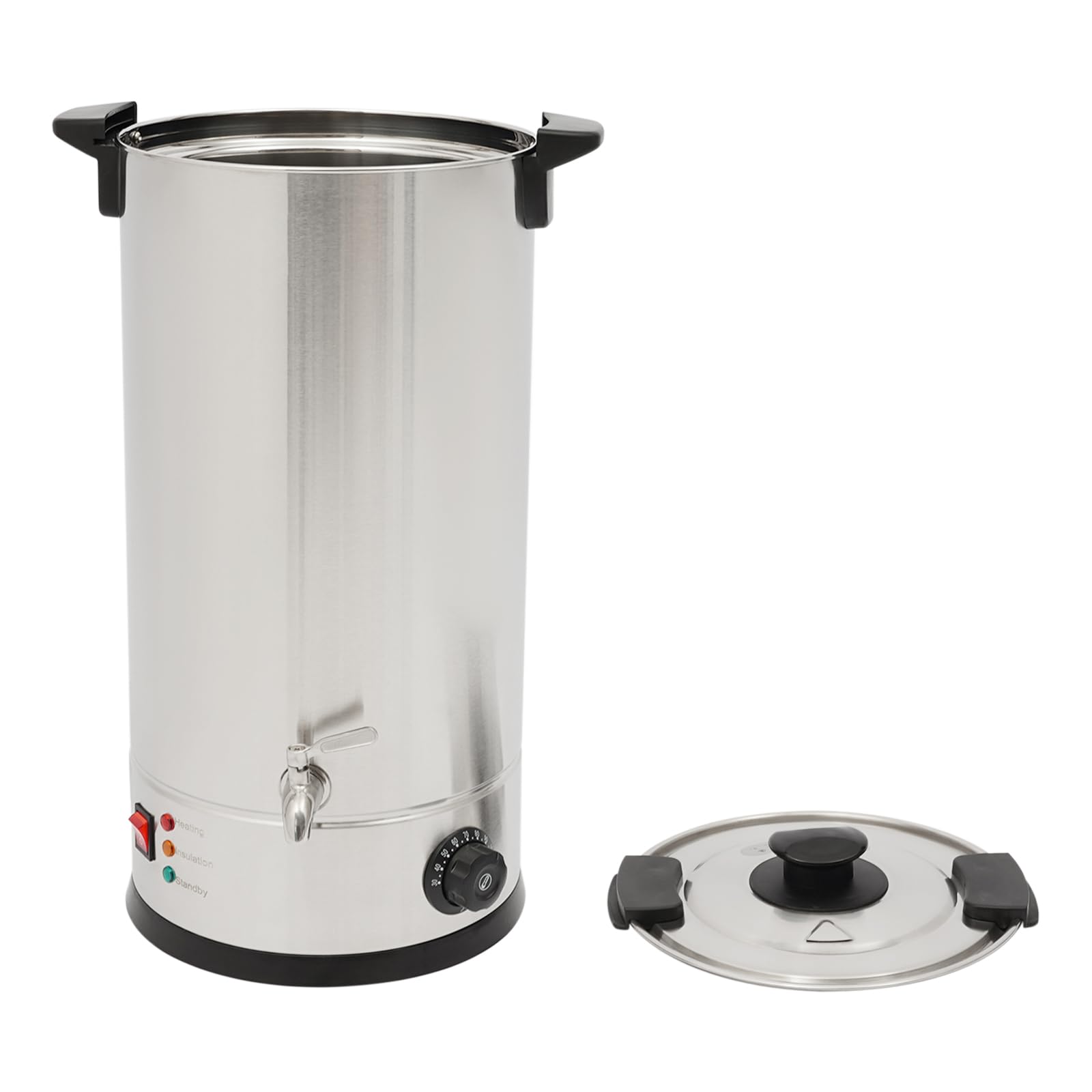 Salmeee Cera per la produzione di candele, contenitore in acciaio inox da 15 litri, ideale per principianti nel settore della produzione di candele fai da te