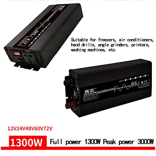 1300/2200/2600/3300/5000w Inversor De Potência De Onda Senoidal Pura 12/48/60/72/96v a 110v/220-240v