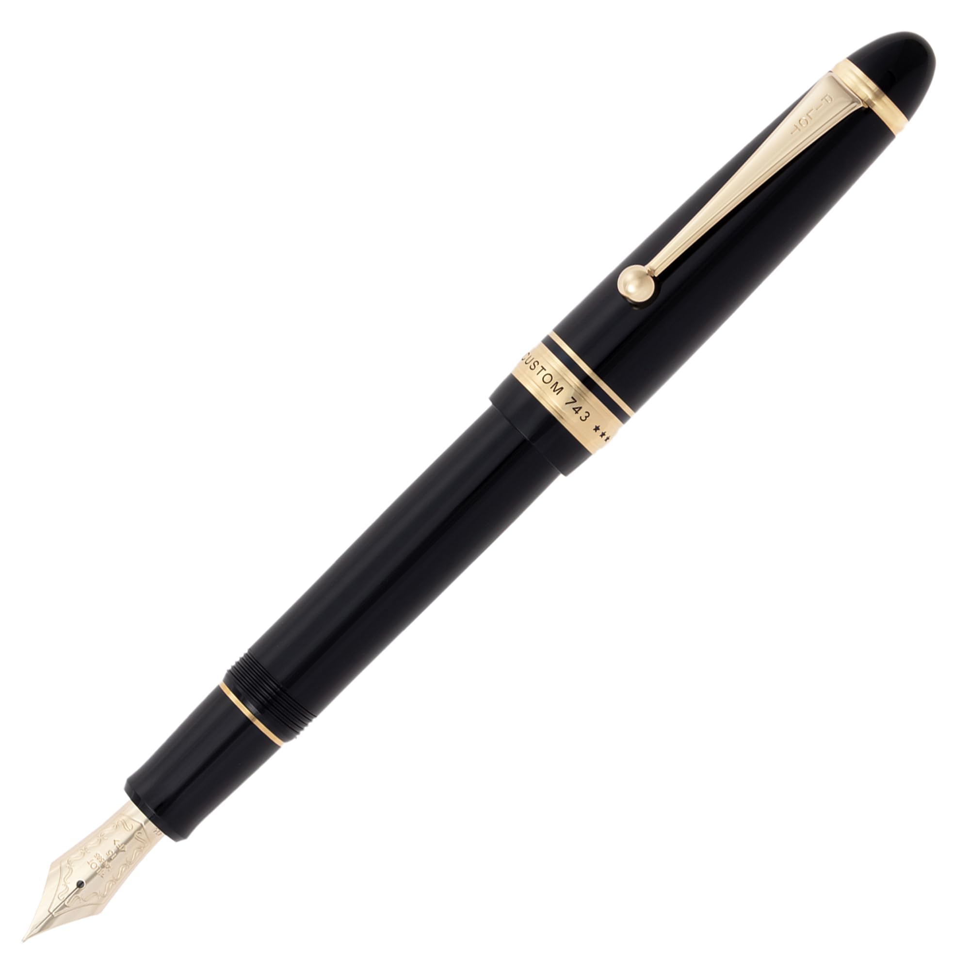 PILOT 万年筆 マンネンヒツ カスタム743 B ブラックFKK3000RB Amazon | PILOT 万年筆 マンネンヒツ カスタム743 B ブラック