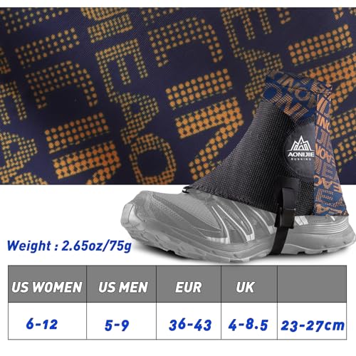 Low-Trail-Gaiters-Running-Gators-Ankle-Gaiters-for-Hiking-Sandproof-Ankle-Shoe-Covers-Wrapid-Gators-Low-Gators-Lightweight-Breathable