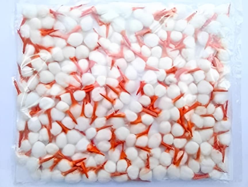 Hand Made Phool Baati/Orange Cotton Phool Diya Batti (Wicks) for Puja/Pooja - Jyot Batti Packs (250 PCS)-picture-17