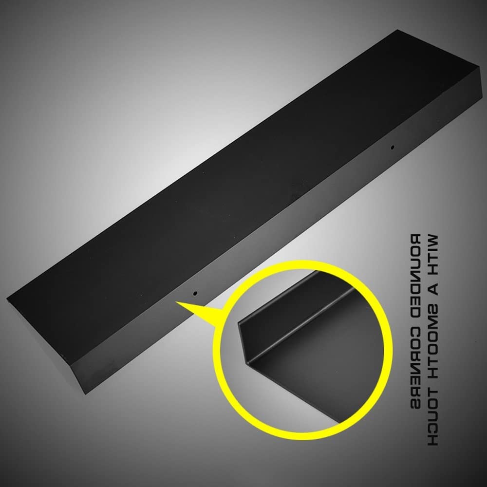 Estante de baño Espacio Aluminio Estantes de baño Negros Estante de Pared de Cocina Estante de Almacenamiento de Ducha Soporte de Almacenamiento de Cocina para baño Estante Rectangular de b