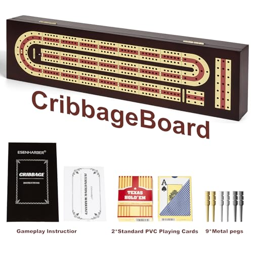 Esenharber CRIBBAGE01 Cribbage Board Game Set thumb #4