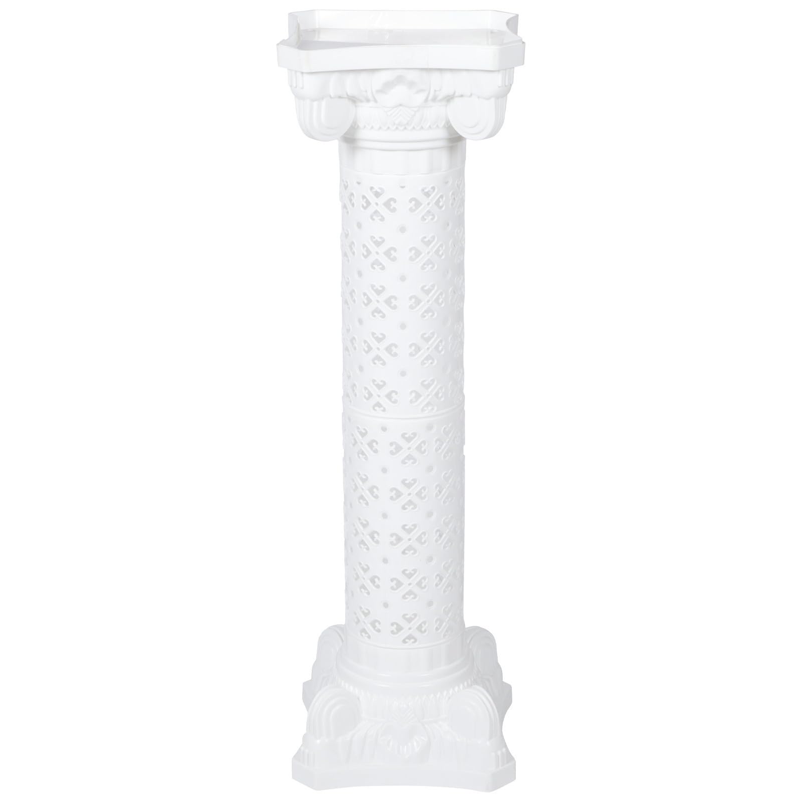 Vintage Pflanzkübel aus Kunststoff im Europäischen Stil Weißer Römischer Blumentopf Stabile Hochzeitspflanzsäule für Garten und Feierdekoration